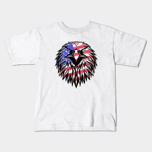 USA flag eagle Kids T-Shirt